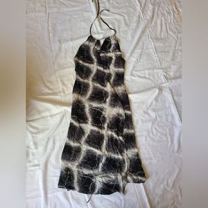 Diane vonFurstenberg silk wrap halter neck tie size 4 dress